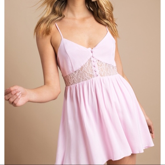 Tobi Dresses & Skirts - SOLD Pink Babydoll Skater Dress